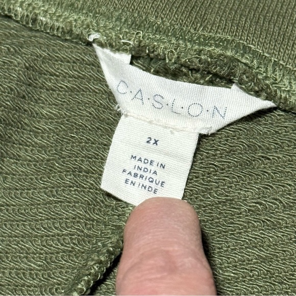 Caslon Olive Green Pull-On Pants | Size 2X - Picture 4 of 6